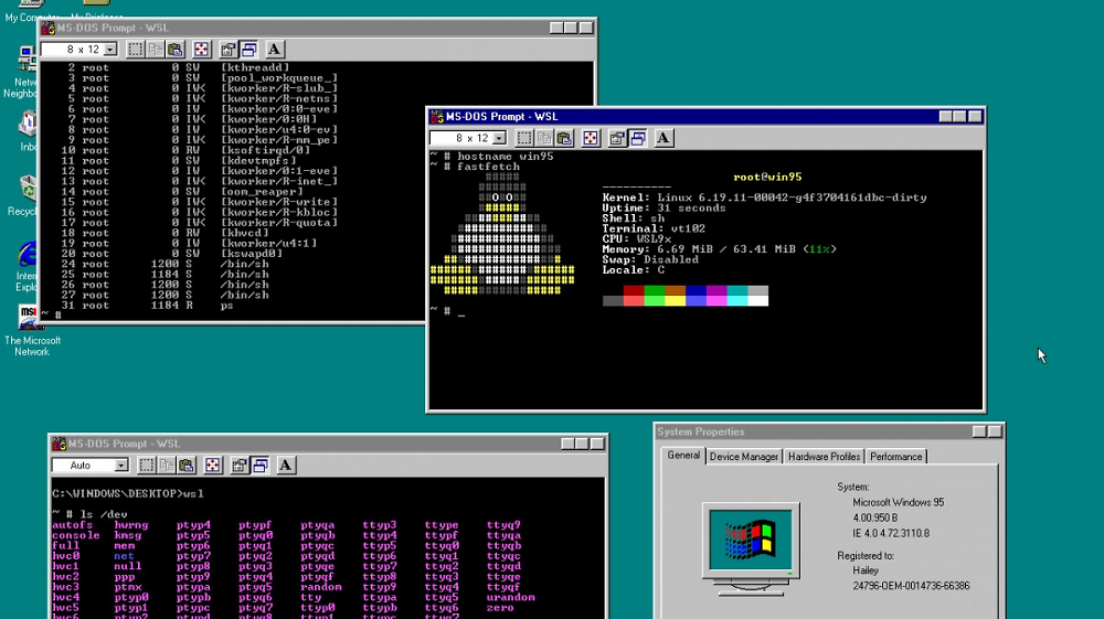 WSL9x: Entwicklerin bringt modernes Linux auf Windows-95-Systemen