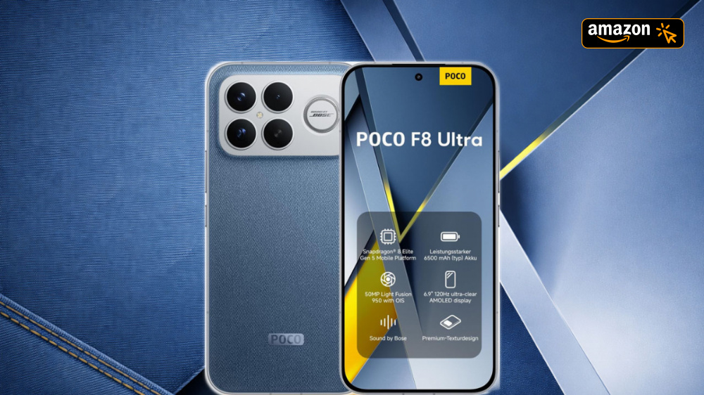 Xiaomi Poco F8 Ultra zum Amazon-Tiefstpreis: Mit Bose-Sound, Snapdragon 8 Elite und 100-W-Laden