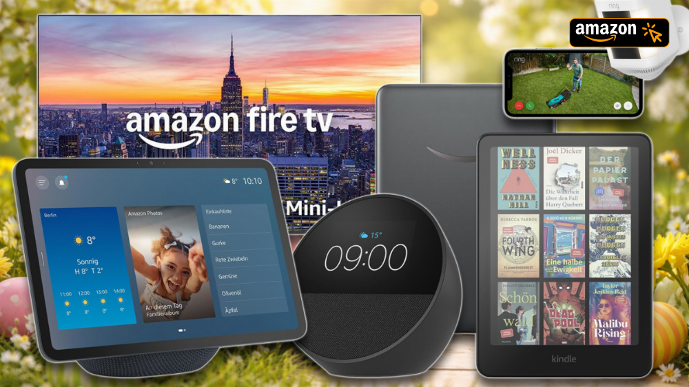Viele Alexa-Produkte sind bei Amazon über Ostern reduziert, manche sogar mit 70 % Rabatt