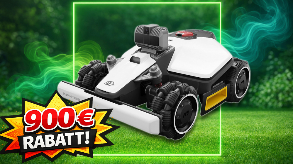 Amazon reduziert Mähroboter: Bis zu 900 € Rabatt auf Mammotion, Segway & mehr - ohne Begrenzungskabel
