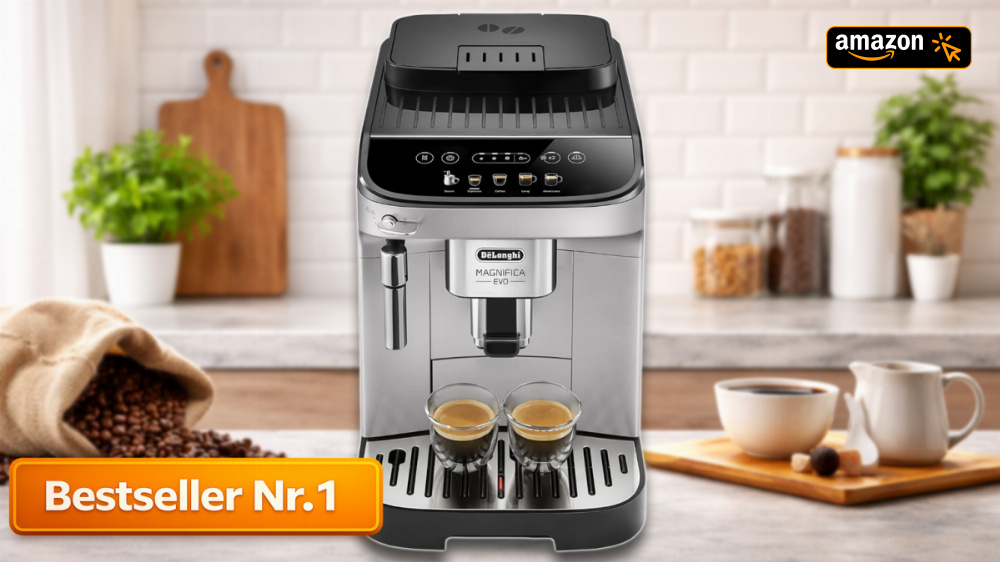 DeLonghi Magnifica Evo für keine 300 €: Dieser Kaffeevollautomat steht bei Amazon auf Platz 1