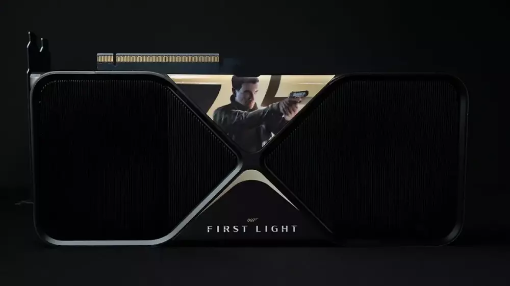 Gewinnspiel auch für deutsche Fans: Geforce RTX 5080 mit James-Bond-Vibes