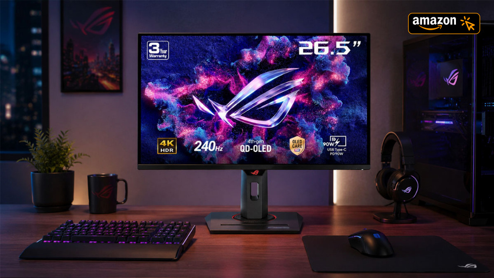 Preisrutsch (nicht nur) bei Amazon: Asus-Monitor mit 4K-OLED und 240 Hz zum Tiefstpreis