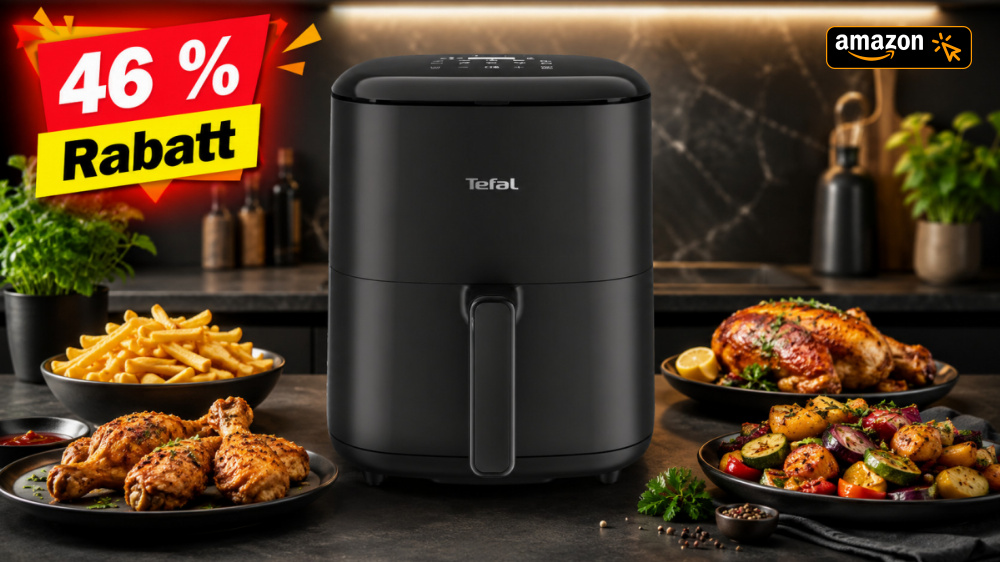 Heiß, schnell und brutal reduziert: Tefal-Airfryer mit 10 Programmen kracht mit 46 % Rabatt auf Bestpreis