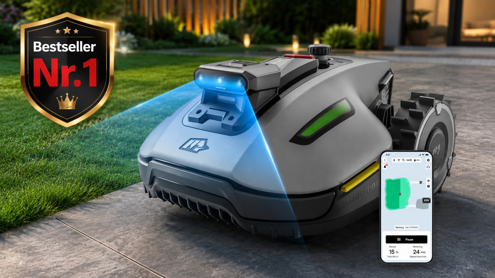 Jetzt mit 500 € Rabatt bei Amazon: Hightech-Mähroboter ohne Begrenzungskabel und RTK-Station im Deal