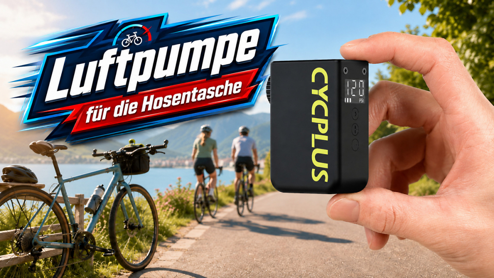 Für Radfahrer und Hosentasche: Diese Mini-Luftpumpe ist Topseller und jetzt 31,66 € billiger als Höchstpreis