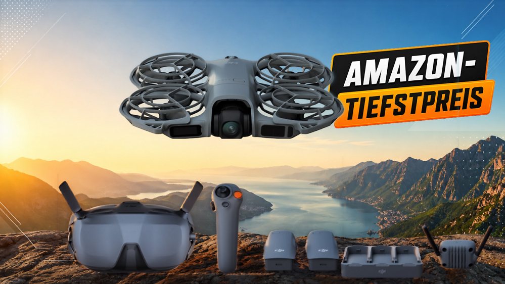 DJI Neo 2 Drohne stürzt auf Bestpreis: Motion Fly More Combo bei Amazon so günstig wie nie
