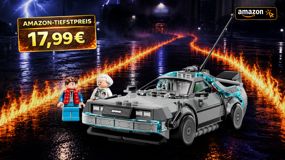 Bereits 5.000 Mal verkauft: Lego DeLorean für nur 17,99 € zum neuen Amazon-Tiefstpreis