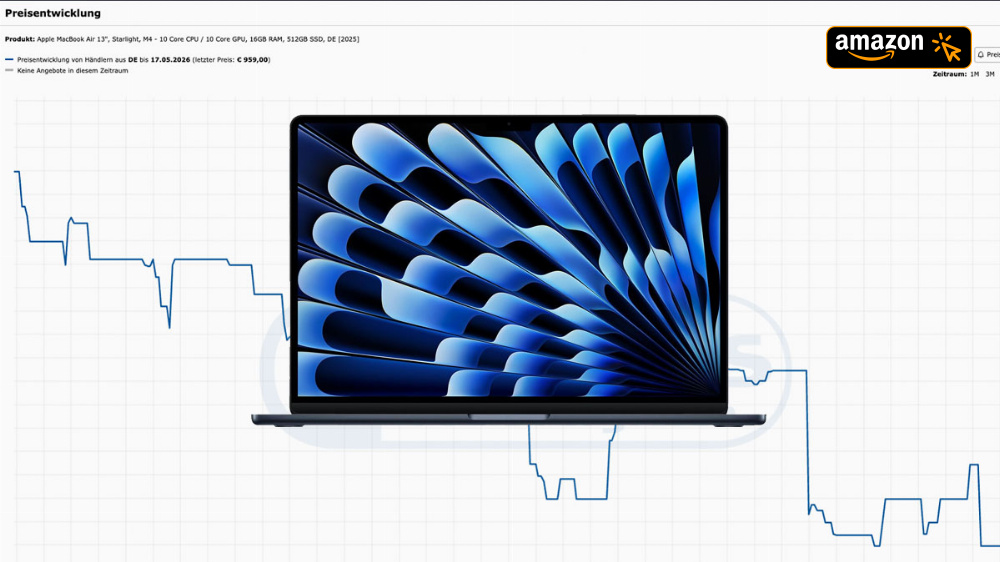 Run auf Apple-Laptops: MacBook Air M4 noch nie günstiger - MacBook Air M5 schon bis zu 300€ Rabatt