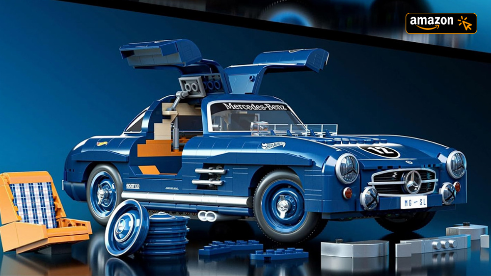 Kult-Oldtimer Mercedes-Benz 300 SL: Amazon lockt mit Rekordrabatt bei Klemmbaustein-Set