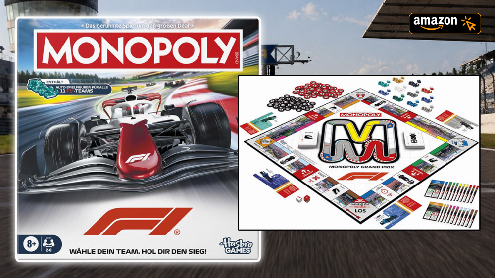 Monopoly F1 Edition mit speziellen Formel-1-Regeln und Vorbesteller-Preisgarantie am Start