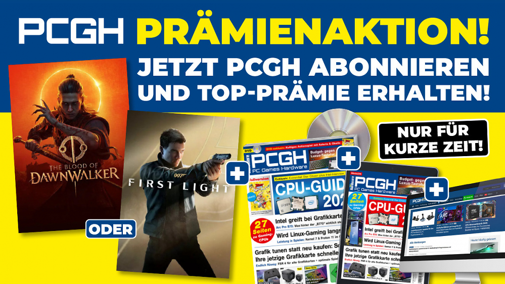 Nur für kurze Zeit: PCGH mit DVD abonnieren und wertvolle Top-Prämie sichern!