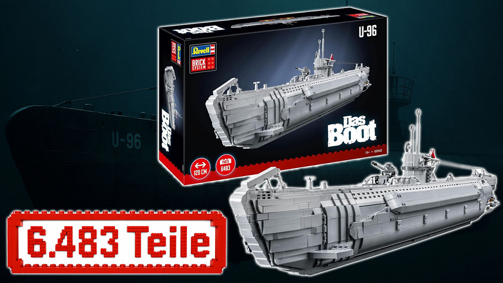 Monate bei Amazon vegriffen, jetzt nur 2,6 Cent pro Teil: Revells U-96 "Das Boot" aus 6.483 Klemmbausteinen