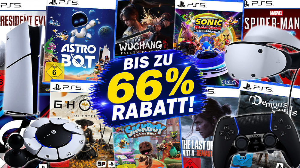 Sony feiert Days of Play: Bis zu 66 % Rabatt auf PS5-Games, PSVR 2 & DualSense Edge Controller