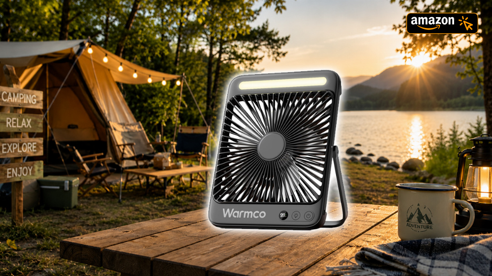 Cooler Deal für heiße Tage: Akku-Ventilator mit 20.000 mAh jetzt bei Amazon reduziert