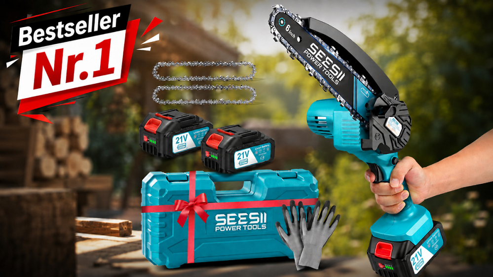 Stihl, Makita & Einhell abgezogen? Amazon senkt meistverkaufte Akku-Kettensäge auf 50,49 € befristet