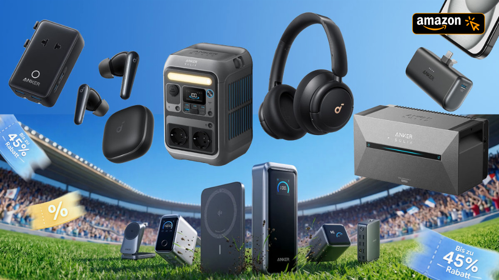 Anker Prime-Day-Deals: Amazon rabattiert USB-Ladegeräte, Powerbanks und Balkonkraftwerk-Speicher