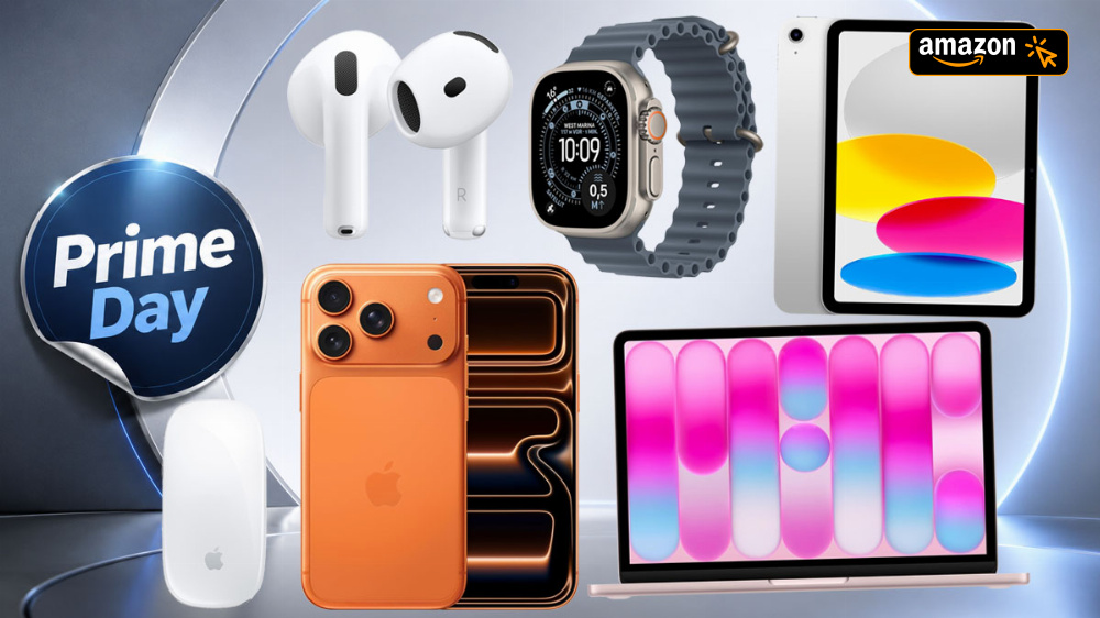 Apple am Prime Day: iPhone 17 (Pro) zum Amazon-Tiefstpreis - auch AirPods 4, Apple Watch 11 und mehr günstiger