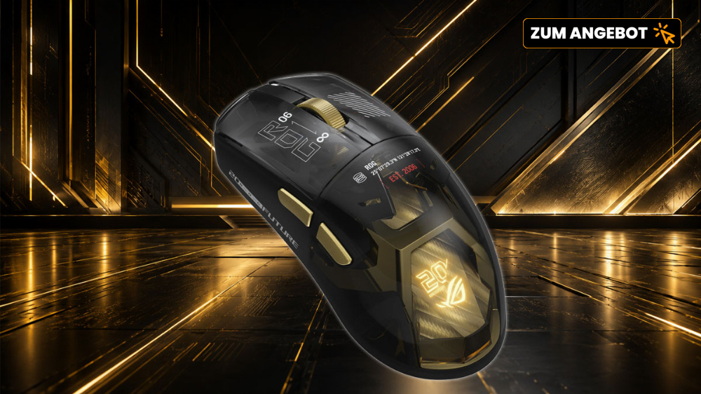 Amazon düpiert: Limitierte Asus ROG Harpe II Ace mit Gold günstig wie nie