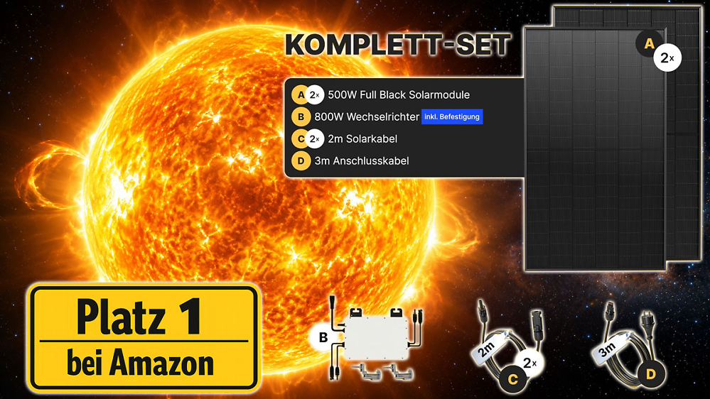 Befristet, aber ohne Abo: Viel gekauftes Balkonkraftwerk erneut zum Amazon-Tiefstpreis
