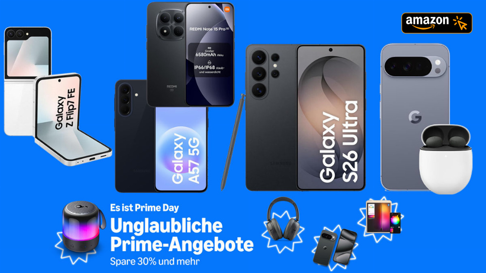 Die besten Handy-Deals beim Prime Day 2026: Smartphones von Samsung, Google & Xiaomi schon ab 103,90€