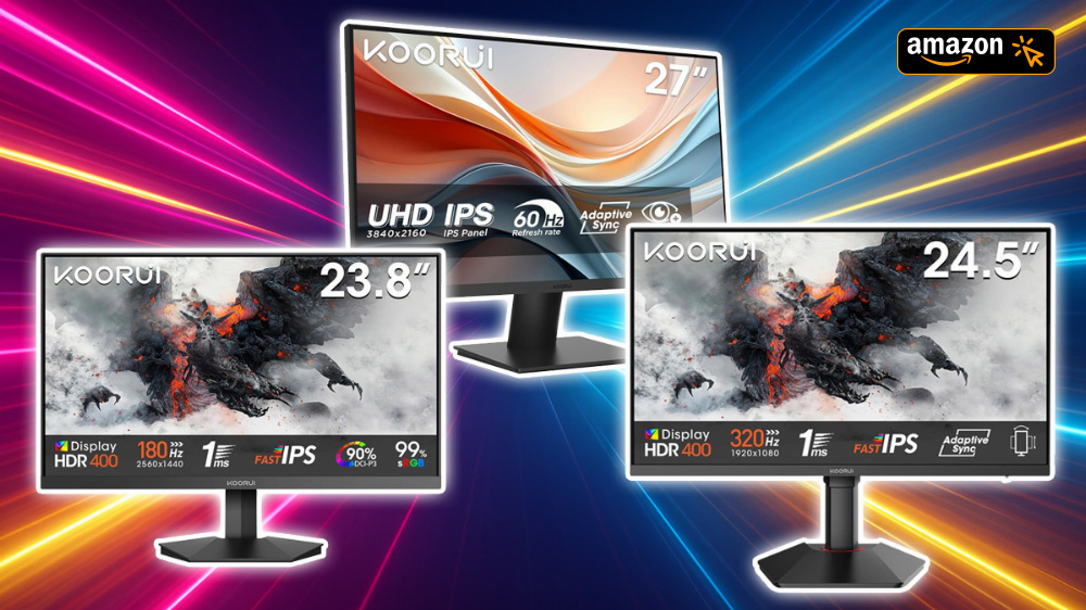 Kein Prime-Day-Scherz: Nur 90 € für 4K UHD, WQHD mit 180 Hz oder Full HD mit 320 Hz
