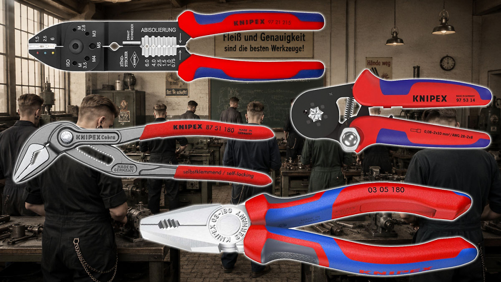 Knipex vorm Prime Day: Crimpzange befristet nur 18 Euro - Kombizange und Spezialzange im Preisfall