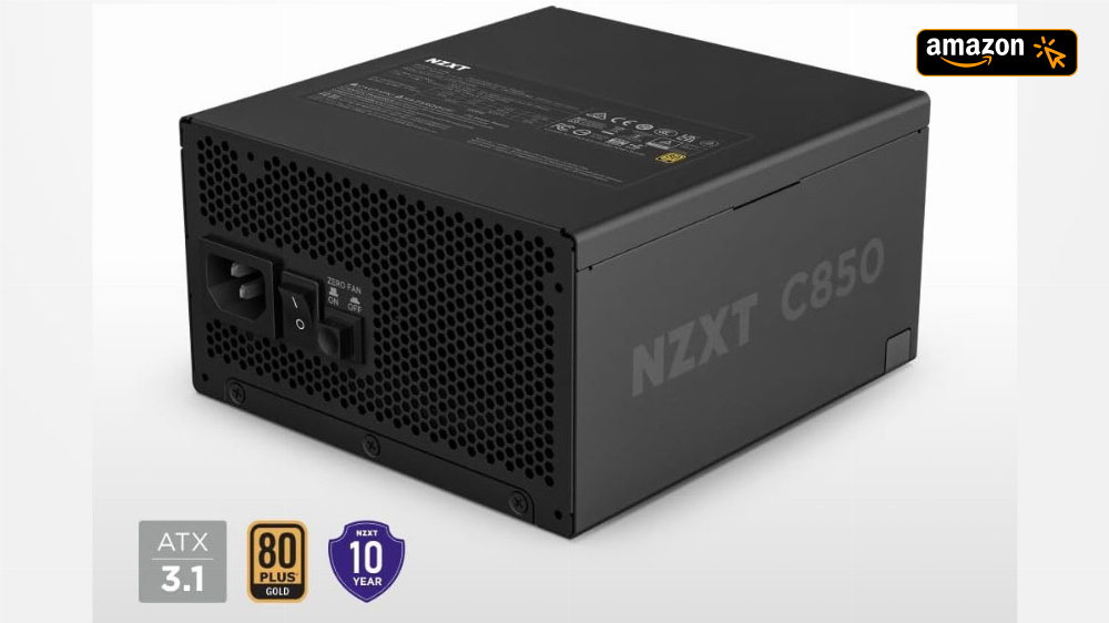 PCGH-Testsieger unter 100€ bei Amazon: NZXT C850 - geräuscharmes PC-Gaming-Netzteil (ATX 3.1) mit 850 Watt