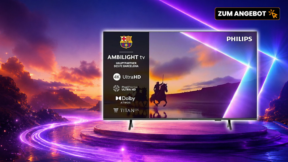 55-Zoll-Fernseher mit Ambilight: Noch nie so günstig wie jetzt bei MediaMarkt