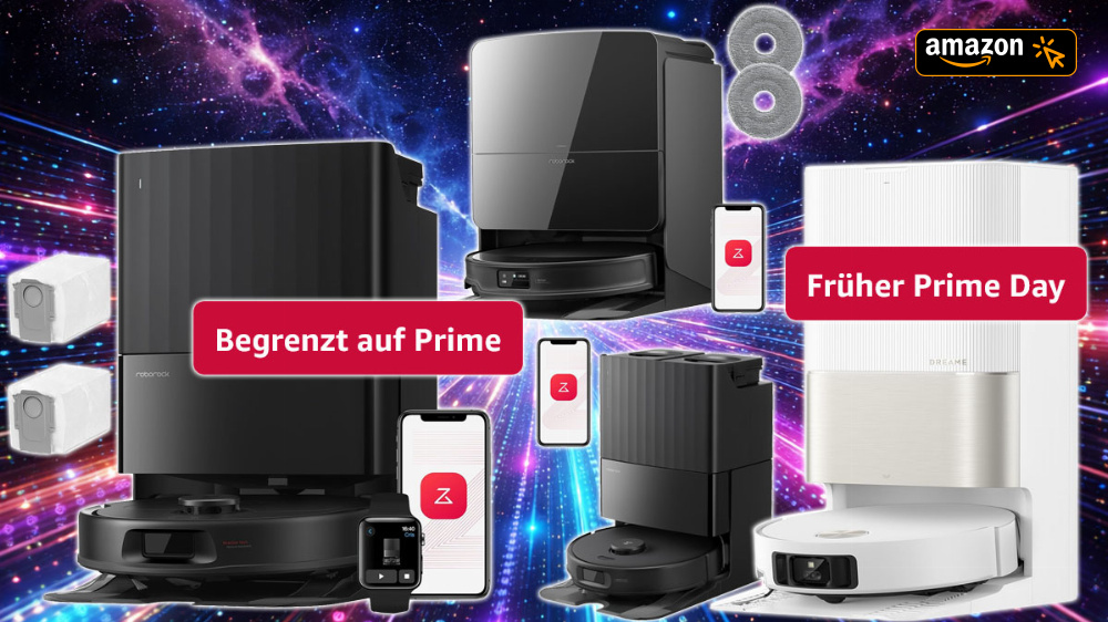 Prime-Day-Preise für Saugroboter: Roborock und Dreame verschickte Amazon nie so günstig