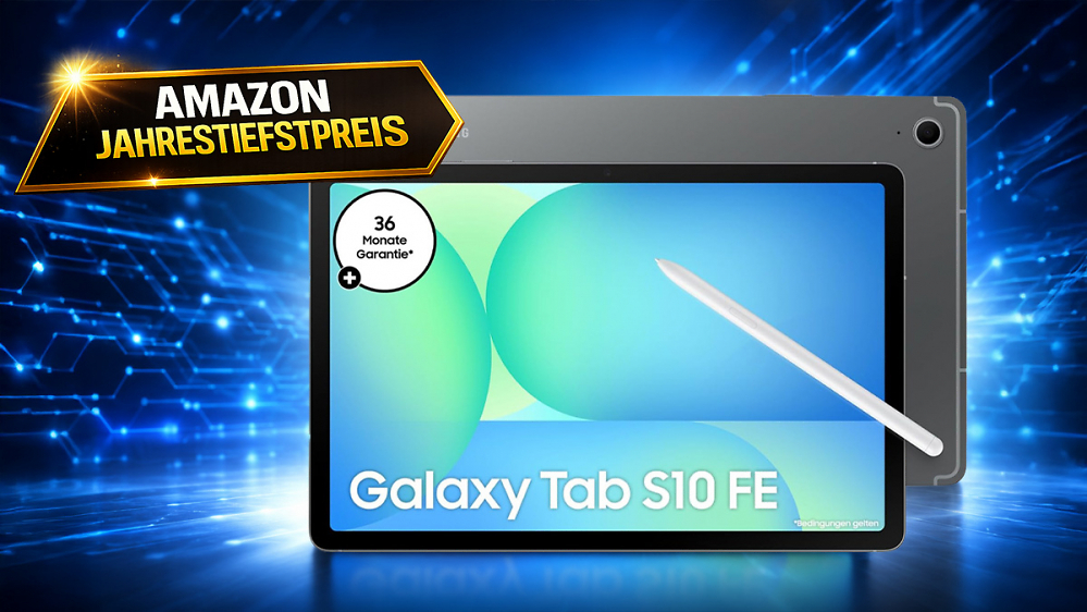 Nur noch Stunden: Samsung Galaxy Tab S10 FE mit 31 % Rabatt zum Amazon-Jahrestiefstpreis