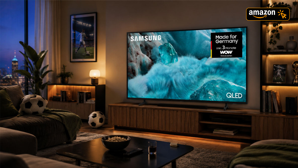 Preisrutsch bei Amazon | 55-Zoll-Samsung-TV kostet nur 369 Euro plus 3 Monate Wow & RTL+ geschenkt
