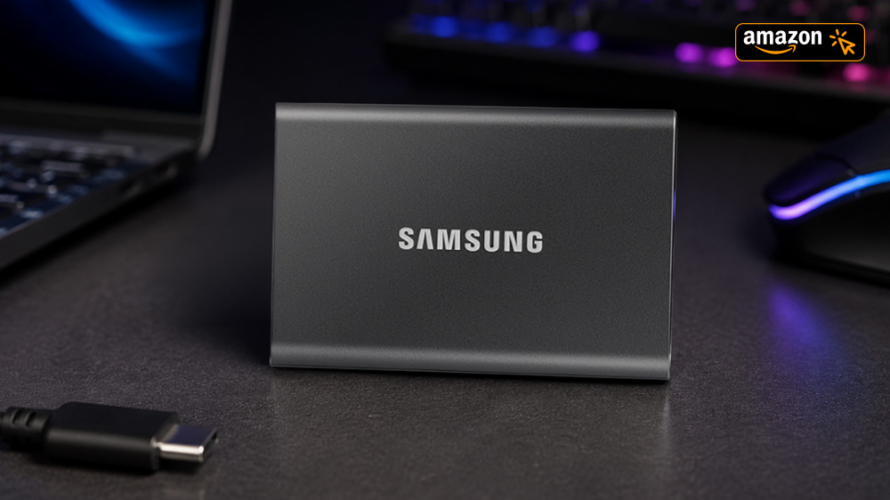 Amazon unterbietet alle: Samsung Portable SSD T7 mit 1 TB nirgends günstiger