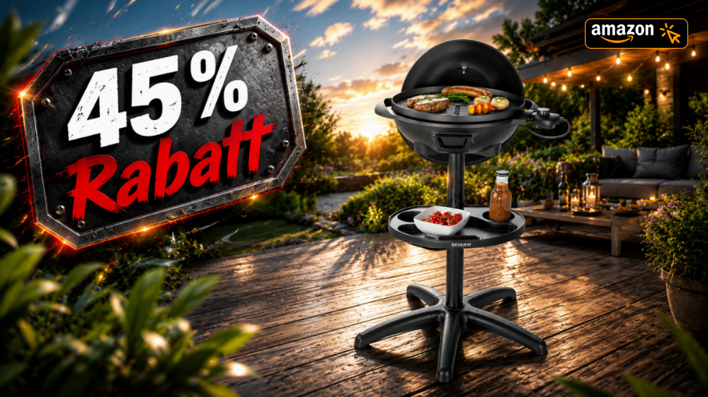 Weber und Enders zu teuer? Severin-Grill mit Haube und Thermostat kracht unter die 100-Euro-Marke