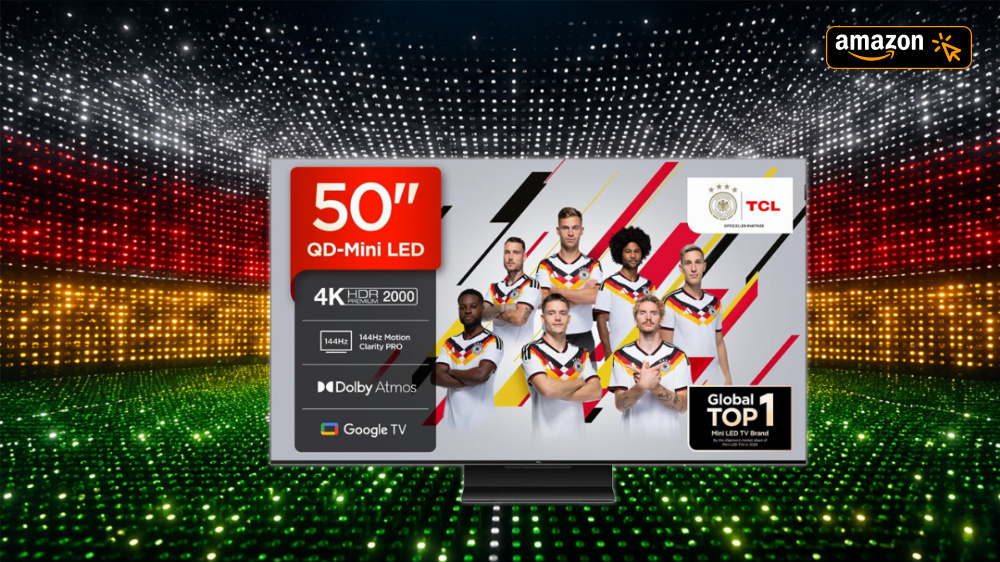 Preisrutsch zur WM und vorm Prime Day | 50-Zoll-Google-TV mit 144 Hz kostet nur 459 Euro