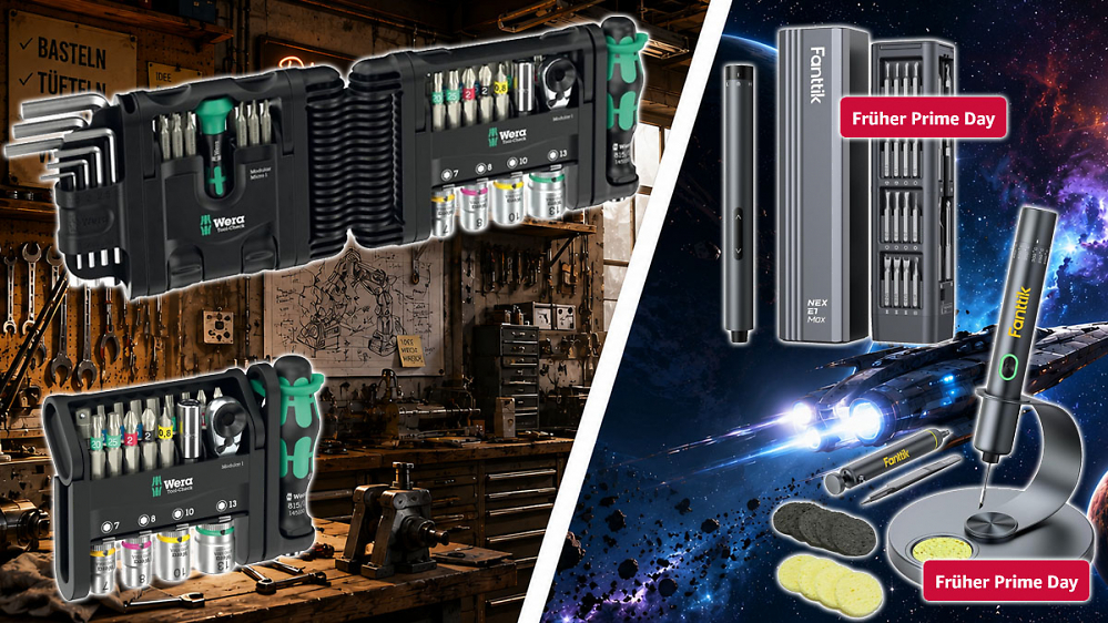 Wera Tool-Check mit Ratsche zum Amazon-Tiefstpreis, Prime Day bei Lötkolben und Elektroniker-Bits