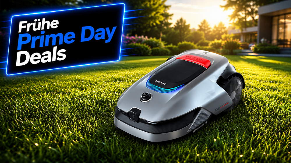 Drei Mähroboter, null Begrenzungsdraht: Amazon lockt mit frühen Prime Day Deals 2026 für smarte Gärten
