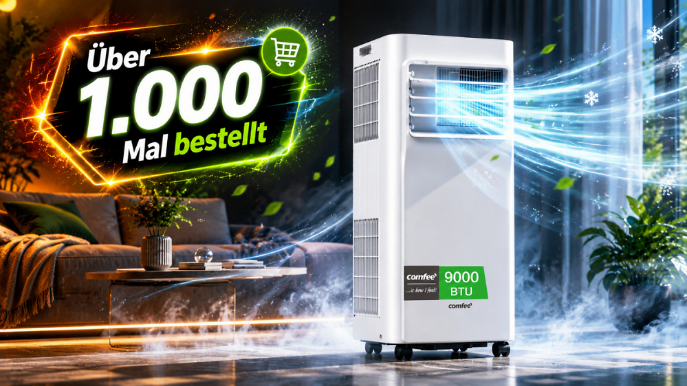 1.000 Käufer gegen die Hitze: Comfee-Klimaanlage kostet nur 236,99 Euro und verkauft sich wie verrückt