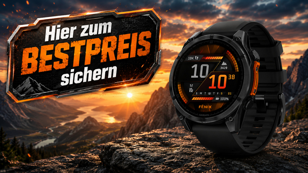 Diese GPS-Sportuhr kann fast alles: Amazon reduziert die Garmin Fenix 8 um 250 € auf Bestpreis