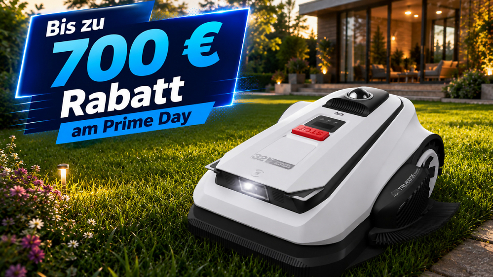 Bis zu 700 € Rabatt auf Mähroboter ohne Kabel: Amazon senkt Mammotion, Worx und mehr zum Prime Day 2026