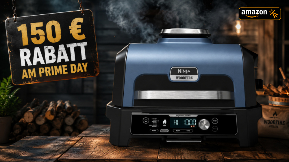 BBQ-Smoker für Balkone? Ninja Woodfire Pro Connect XL fällt am Prime Day um 150 € auf Bestpreis
