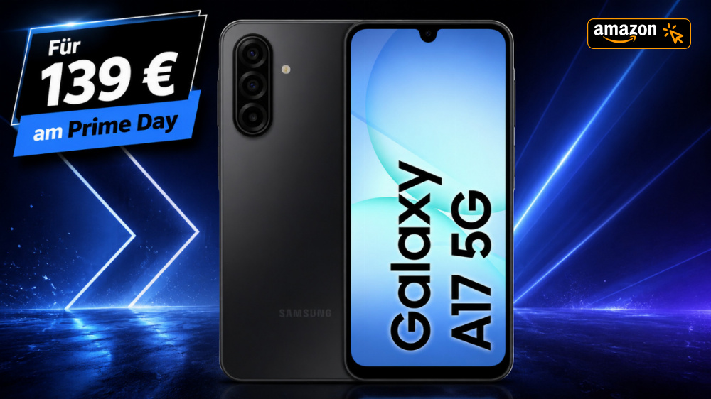 Samsung-Hit am Prime Day: Galaxy A17 5G mit 39 % Rabatt - das meistverkaufte Smartphone aktuell