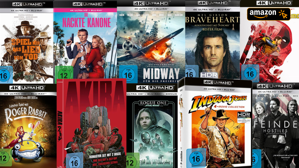 Heimkino ohne Kompression und Abo-Zwang: Viele 4K-Blu-rays jetzt bei Amazon reduziert