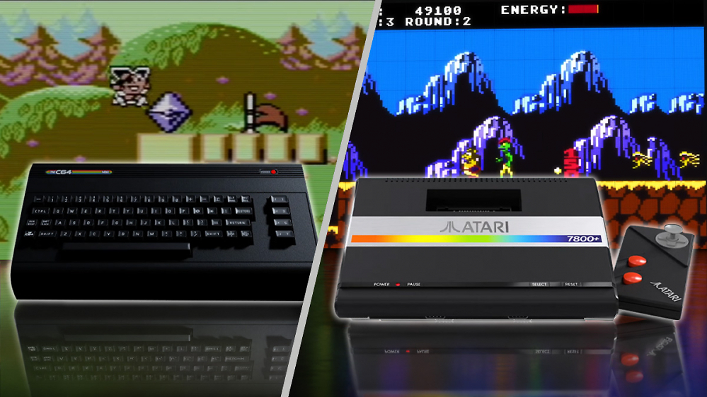 Zwei Retro-Legenden der 80er trennen nur 11 Cent: Atari 7800+ gegen THEC64 Mini