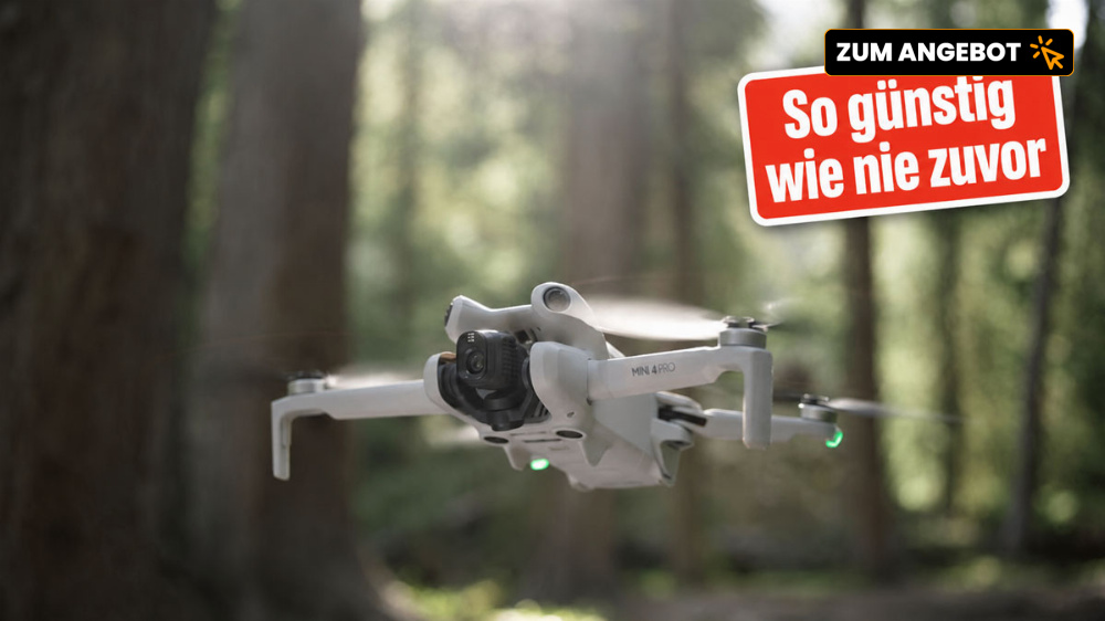 Rekordpreis für DJI Mini 4 Pro: Beliebte 4K-Kameradrohne rutscht erstmals unter 500 Euro