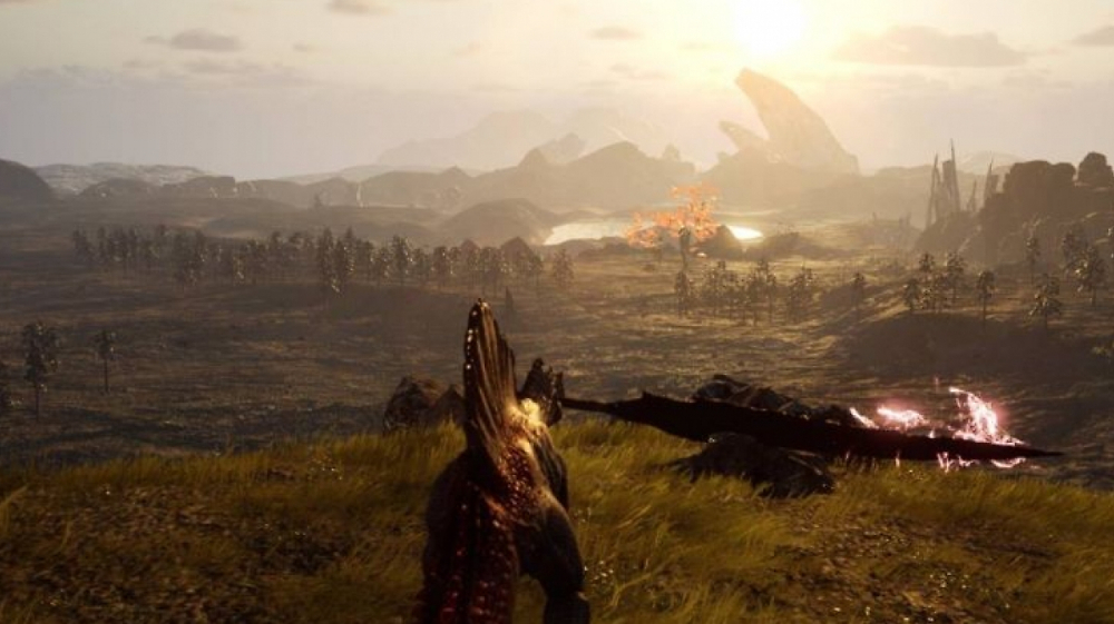 Dinoblade: Dinosaurier-Soulslike gipfelt in Konfrontation mit einem Meteor - bald auf Steam
