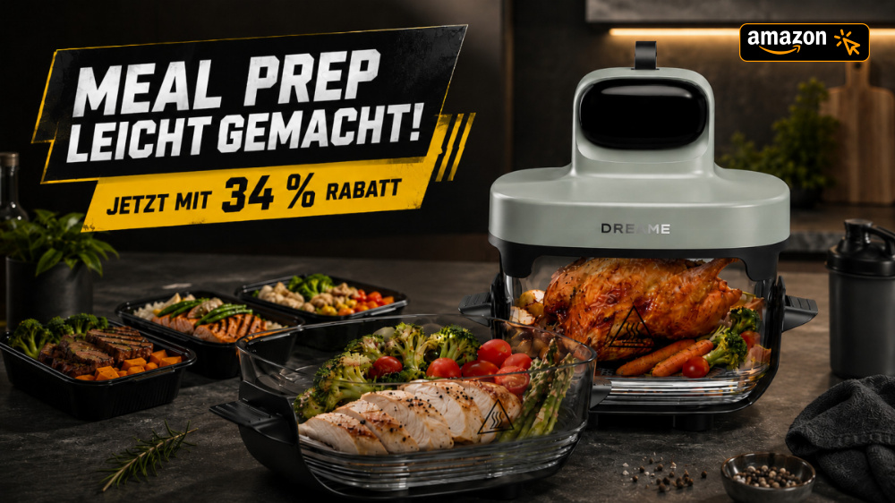 Airfryer trifft Lunchbox: Ninja-Crispi-Alternative für 99 € macht Meal Prep zum Kinderspiel