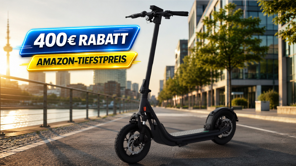 Zum Bestpreis: Premium-E-Scooter von Egret mit 400 Euro Rabatt auf die UVP bei Amazon
