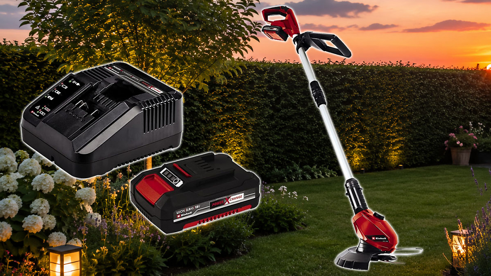 Einhell im Preisfall: Rasentrimmer im Set mit 18V-Akku nur 2,31 Euro teurer als Trimmer allein