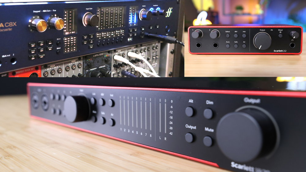 Audiointerfaces von Focusrite: Wissen + Test: ISA C8X, Scarlett 2i2 und 18i20
